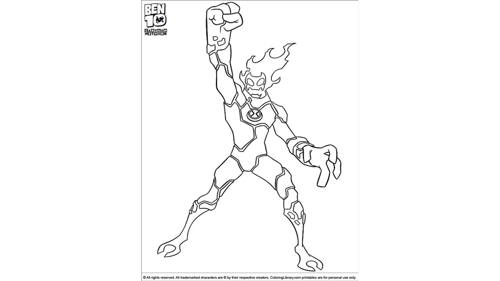 Dibujo De Ben 10 Para Colorear Y Pintar 11509