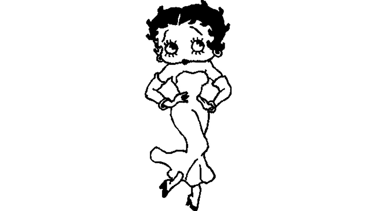 Dibujo de Betty Boop para colorear y pintar #11599