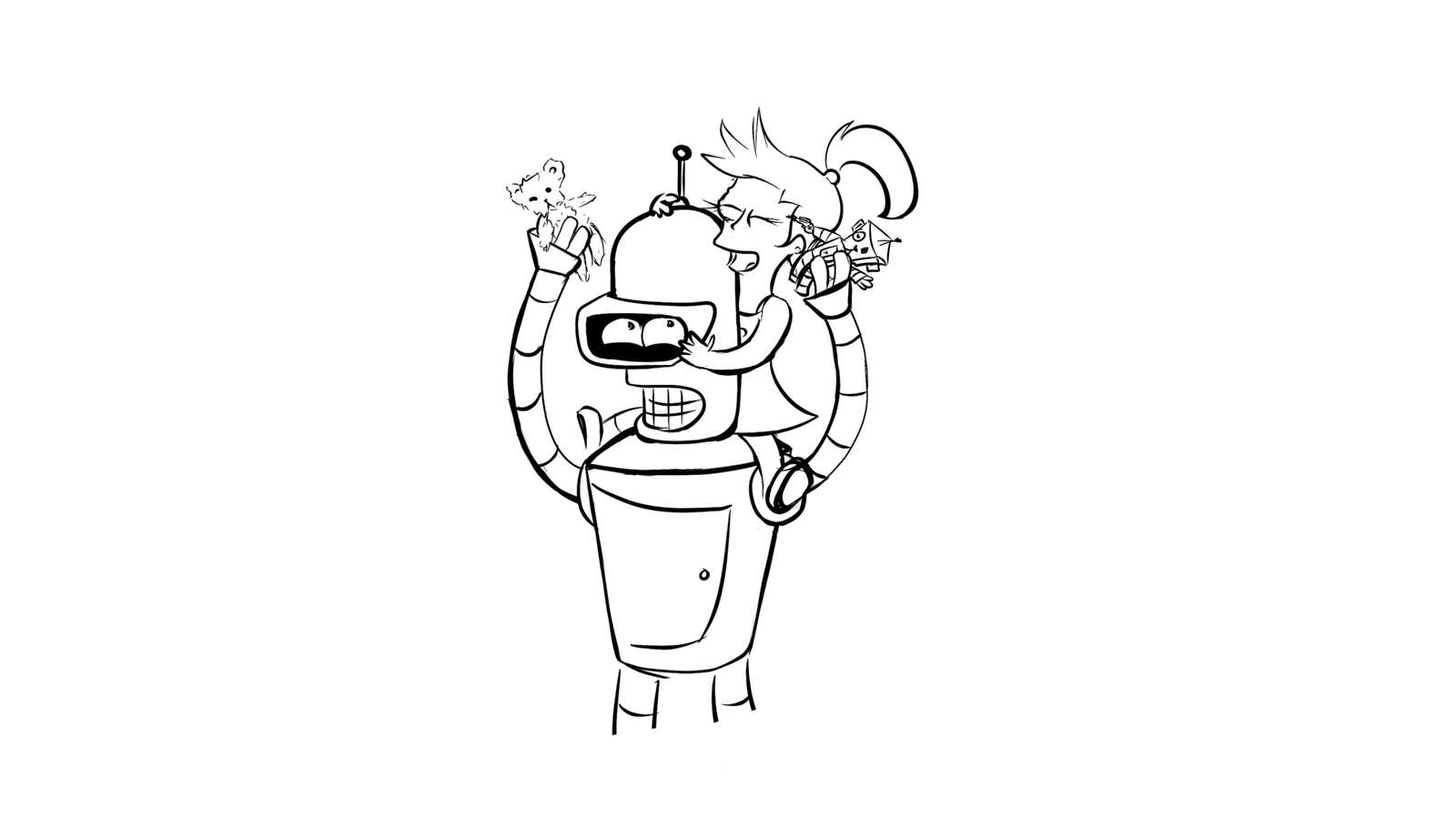 Dibujo Para Colorear De Futurama 14403