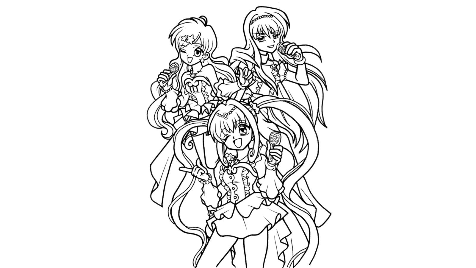 Dibujo de Mermaid Melody: Pichi Pichi Pitch para colorear y pintar #16555