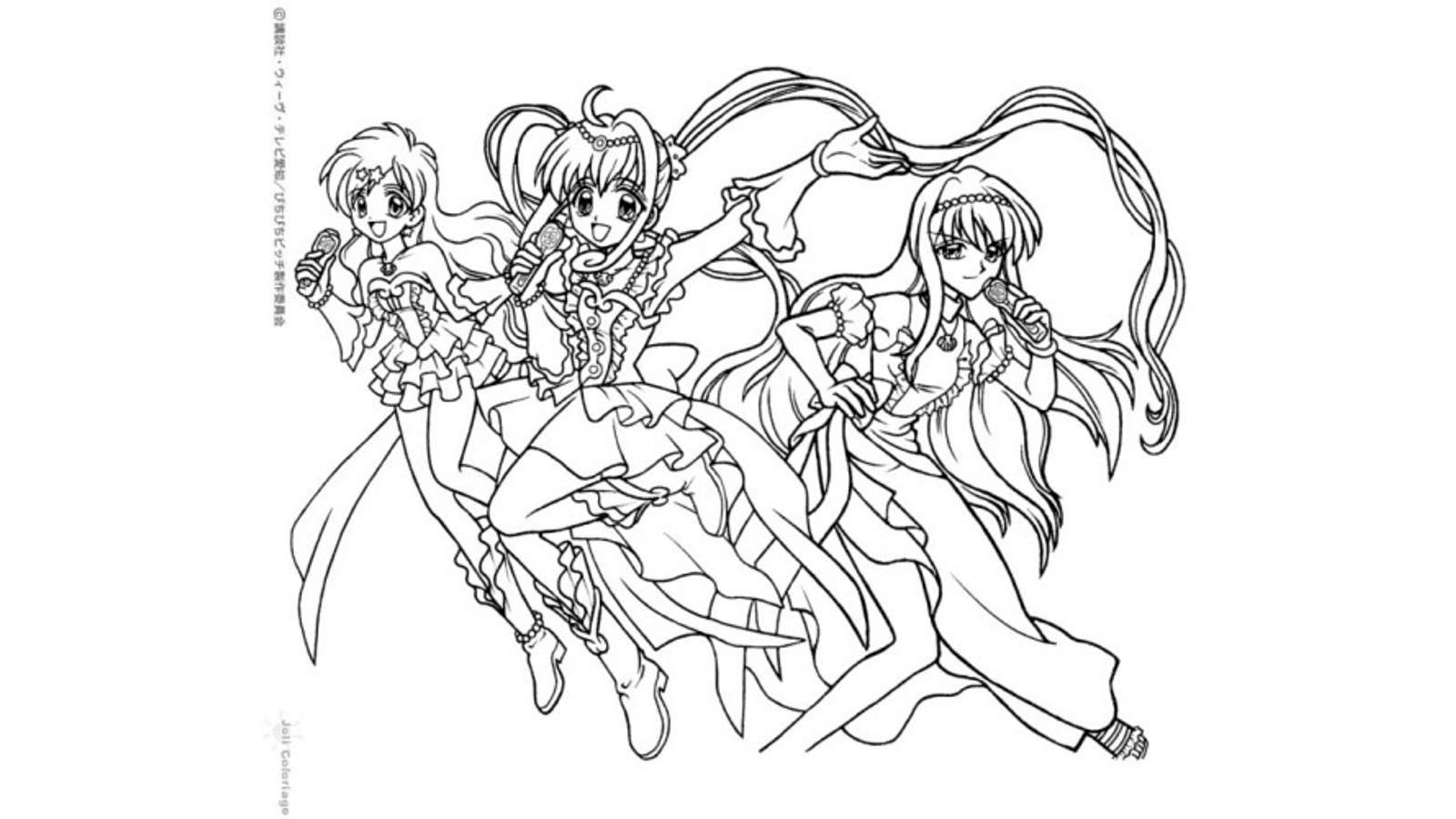 Dibujo de Mermaid Melody: Pichi Pichi Pitch para colorear y pintar #16556