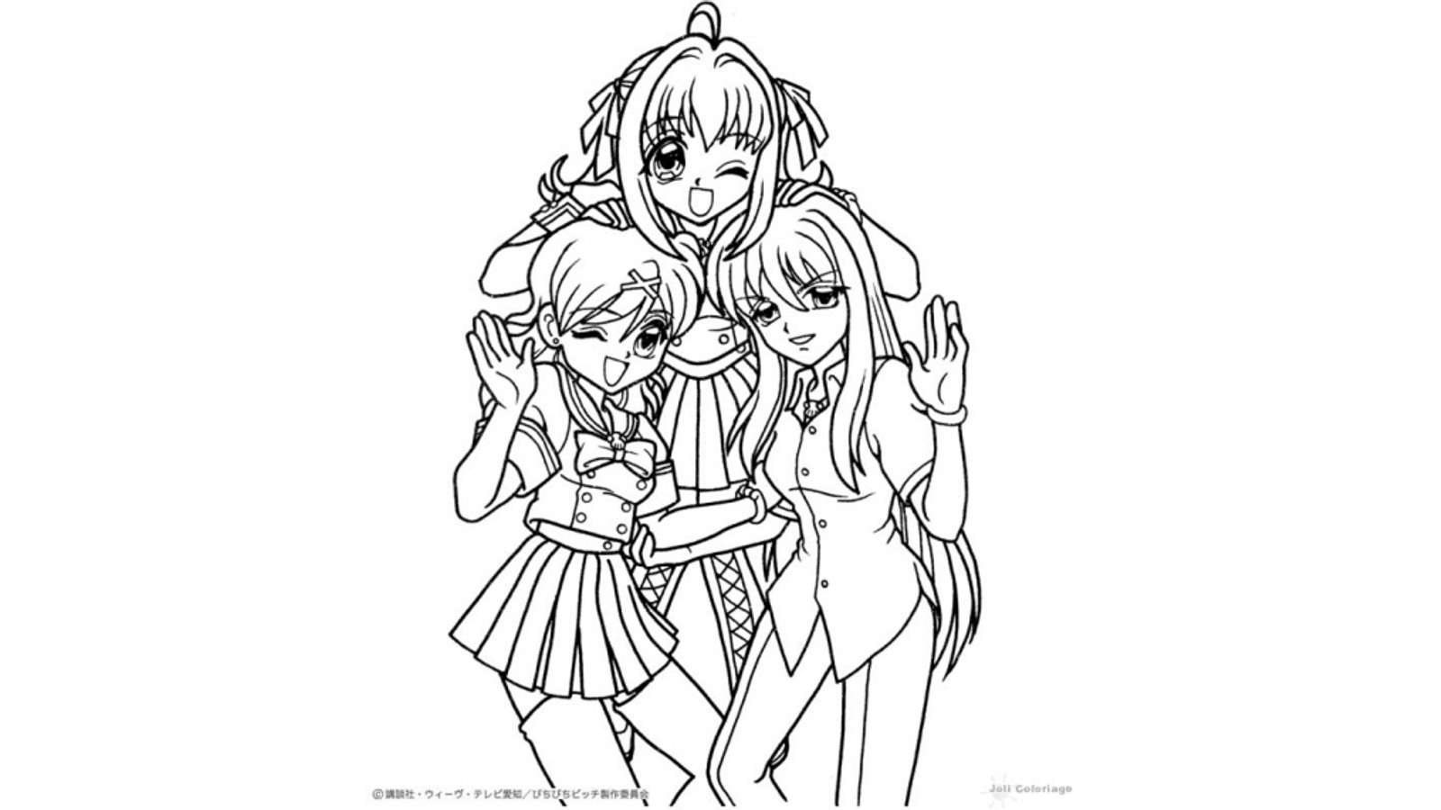 Dibujo de Mermaid Melody: Pichi Pichi Pitch para colorear y pintar #16560