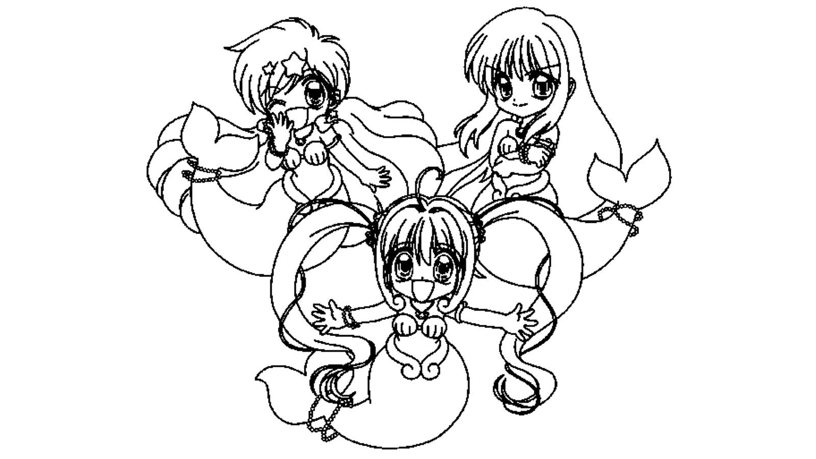 Dibujo de Mermaid Melody: Pichi Pichi Pitch para colorear y pintar #16596