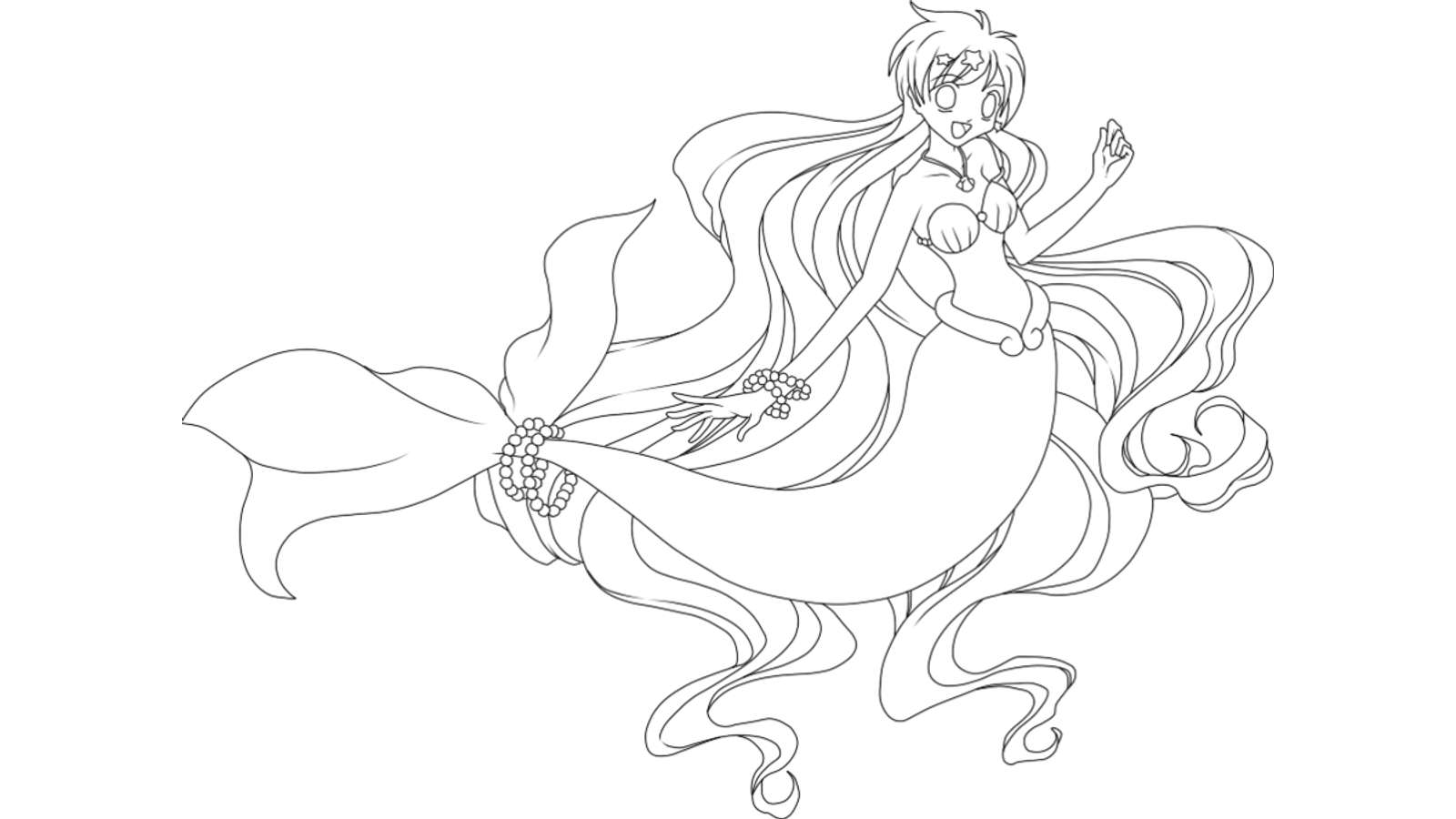 Dibujo de Mermaid Melody: Pichi Pichi Pitch para colorear y pintar #16619