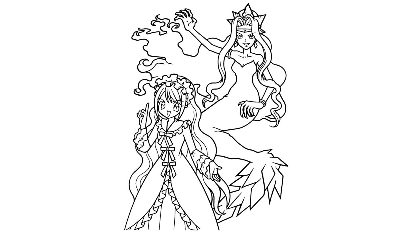 Dibujo de Mermaid Melody: Pichi Pichi Pitch para colorear y pintar #16646