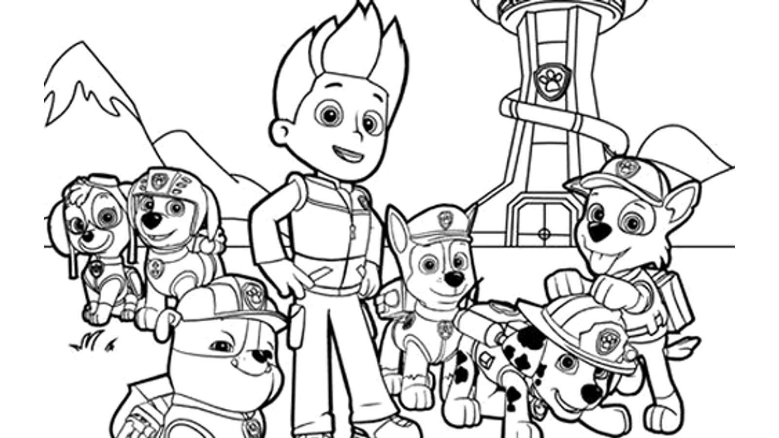 Dibujo de La patrulla canina para colorear y pintar #17601