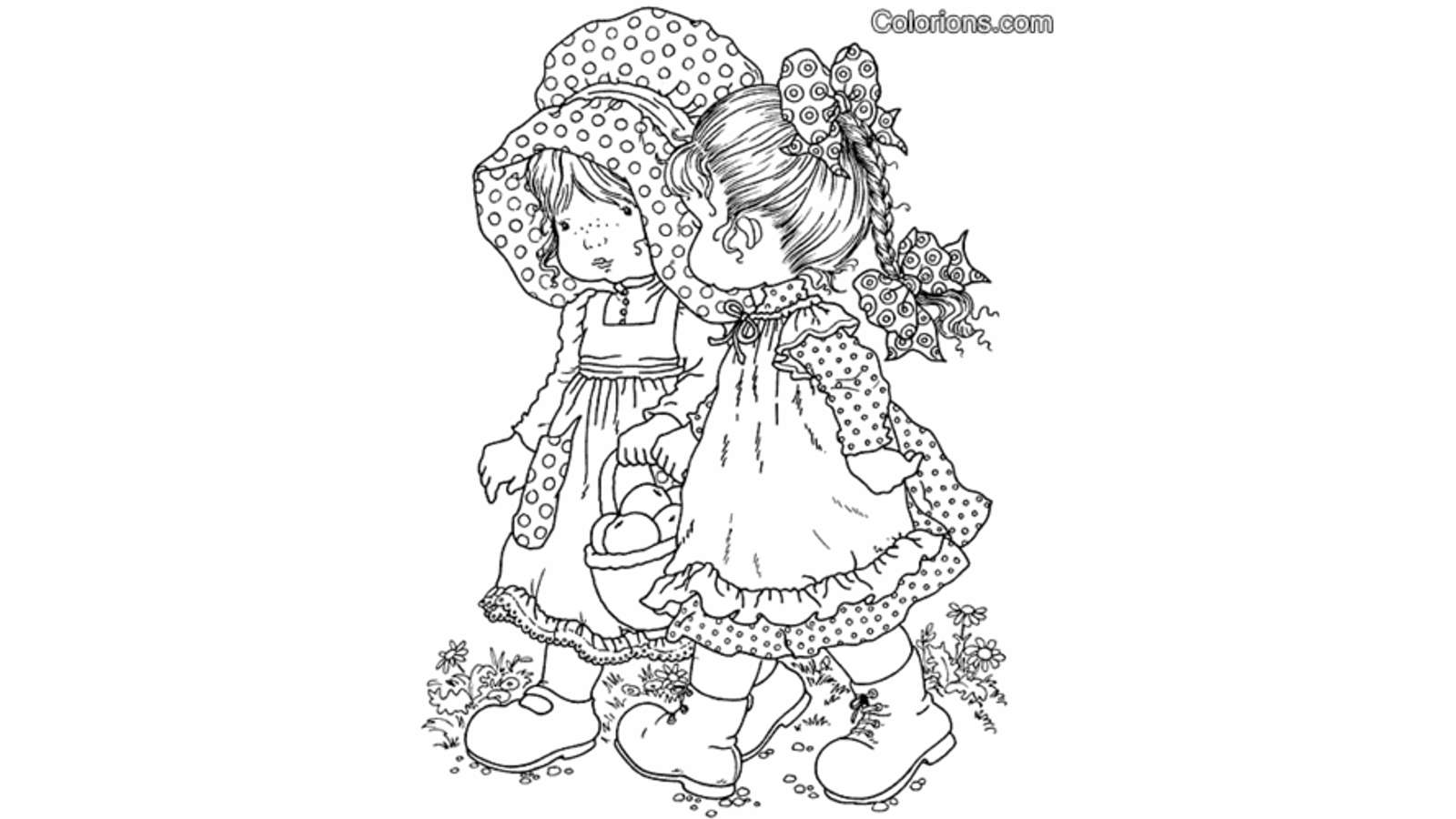 Dibujo de Sarah Kay para colorear y pintar #18628