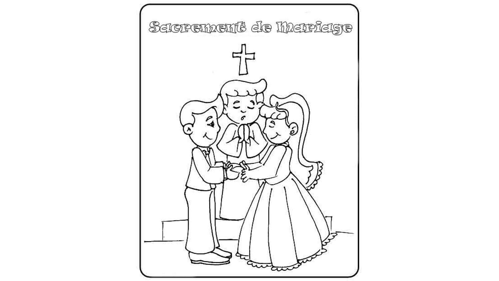 Dibujos de Matrimonio para colorear y pintar