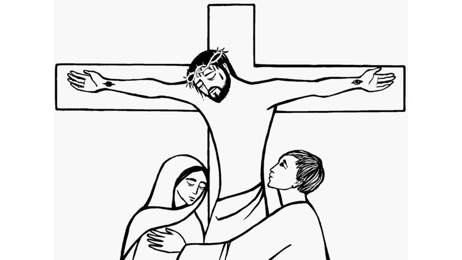 Dibujo de Viernes Santo para colorear y pintar #26059