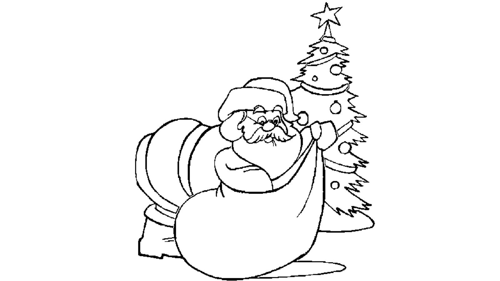 Dibujo de Arbol de Navidad para colorear y pintar #30642
