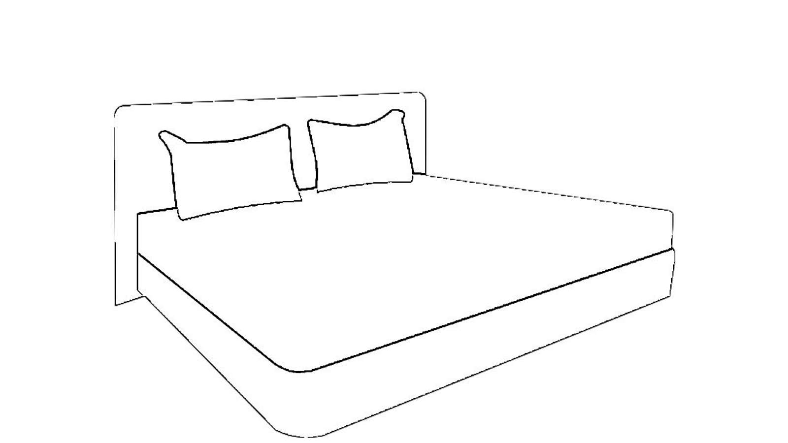 Dibujo de Cama para colorear y pintar #31011