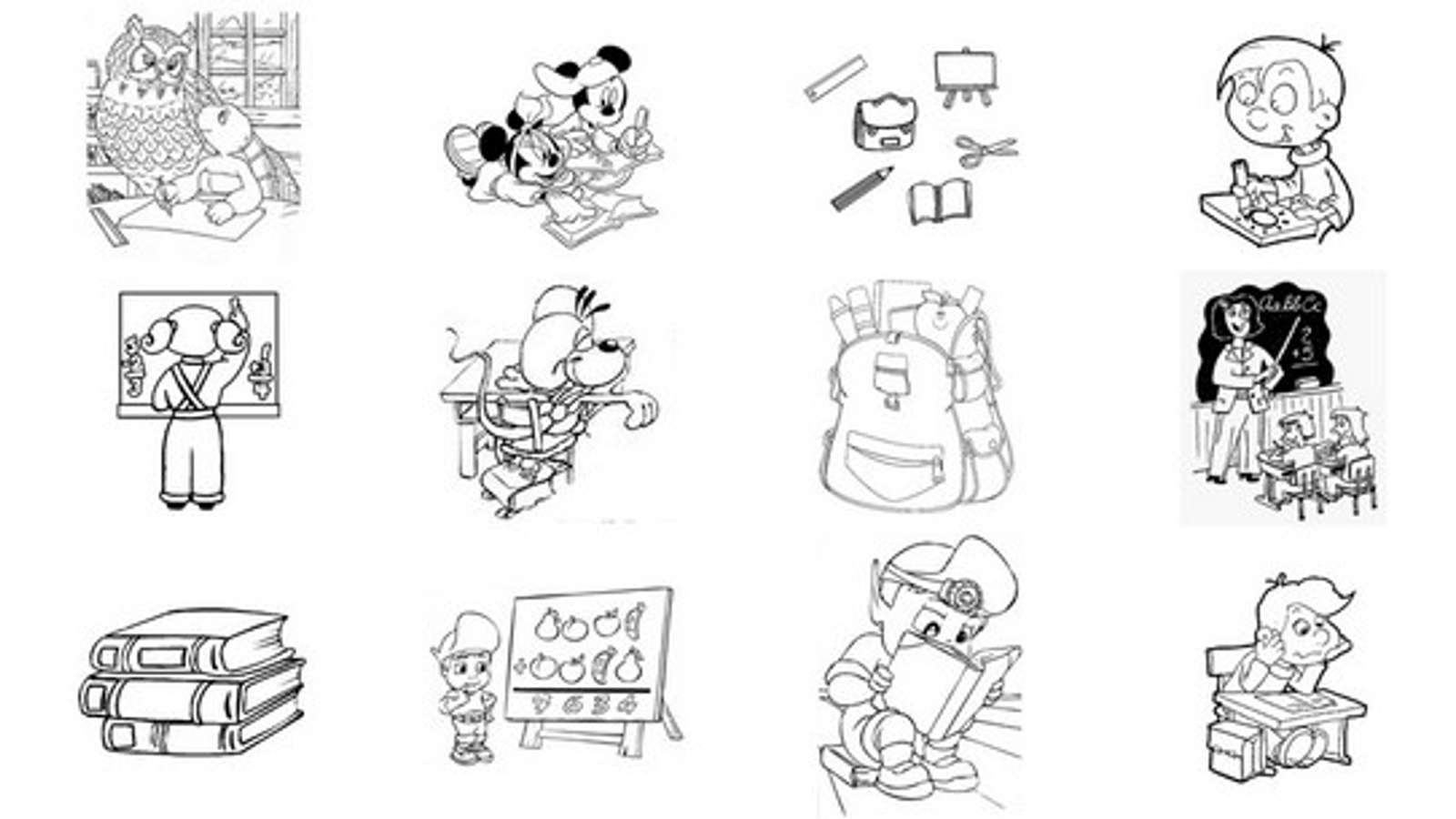Dibujo de Material escolar para colorear y pintar #31768