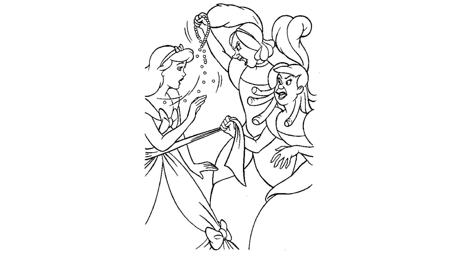 Dibujo Para Colorear De La Cenicienta 36804