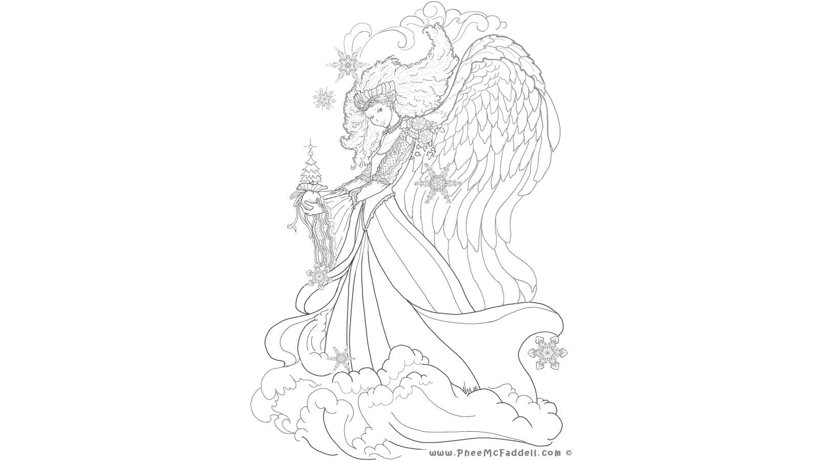 Dibujo de Hada para colorear y pintar #42498