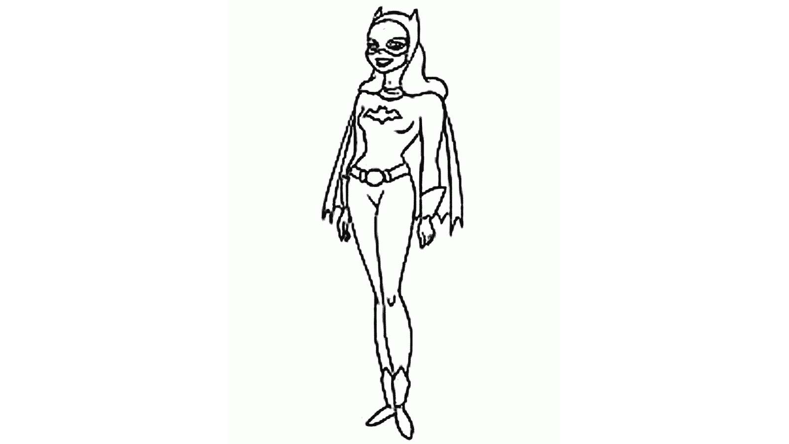 Dibujo de Batgirl para colorear y pintar #46316