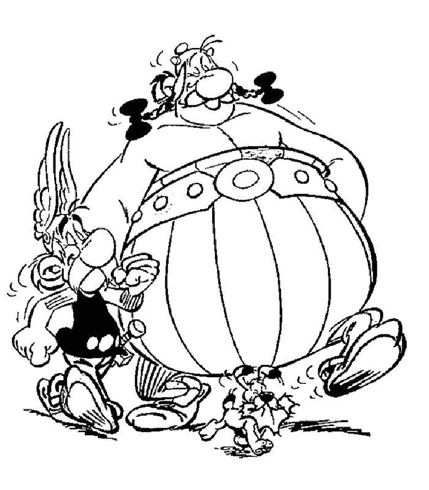 Dibujo de Asterix y Obelix para colorear y pintar #10452