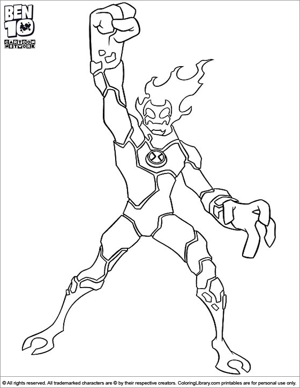 Dibujo De Ben 10 Para Colorear Y Pintar 11509