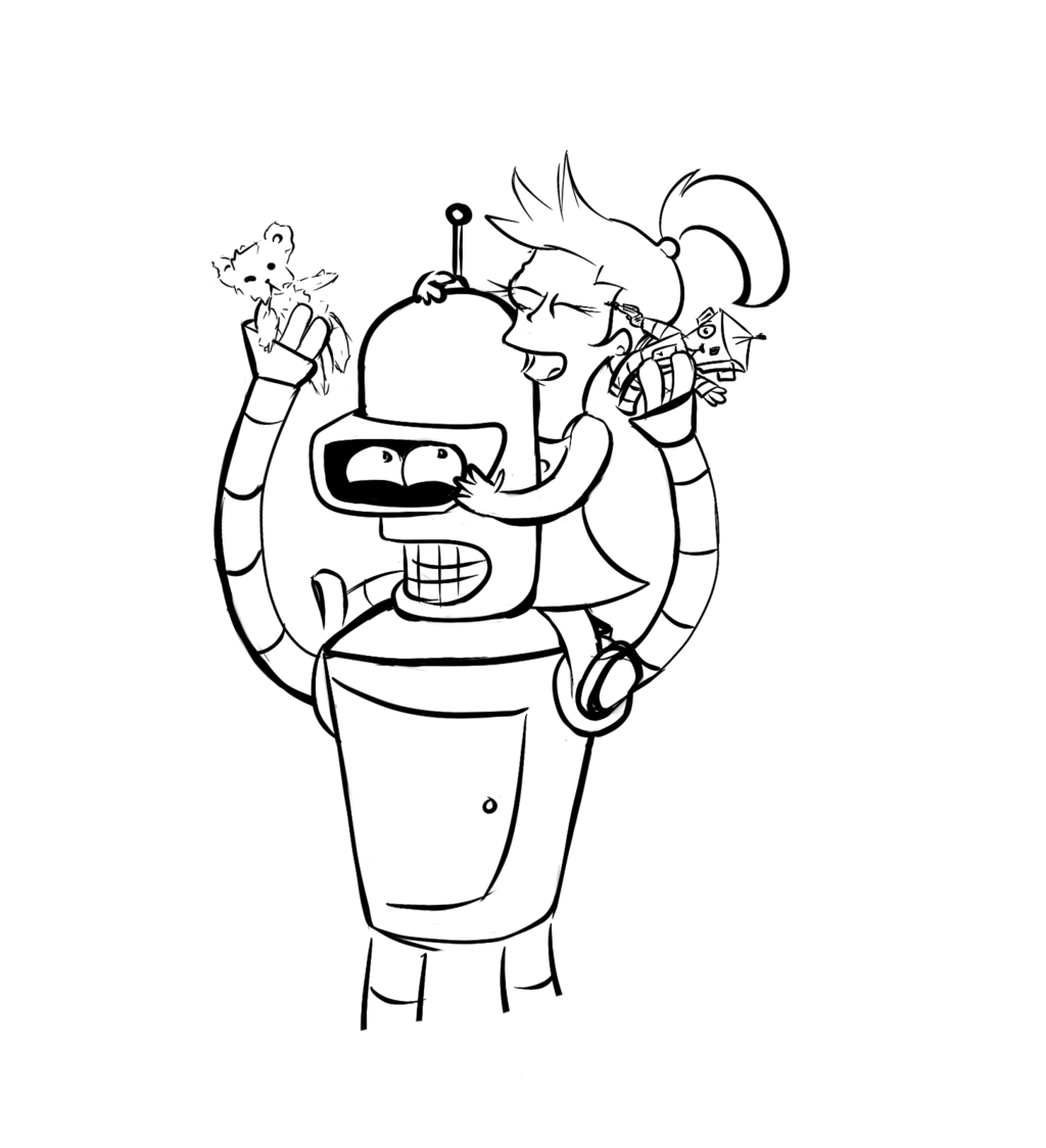 Dibujo Para Colorear De Futurama 14403