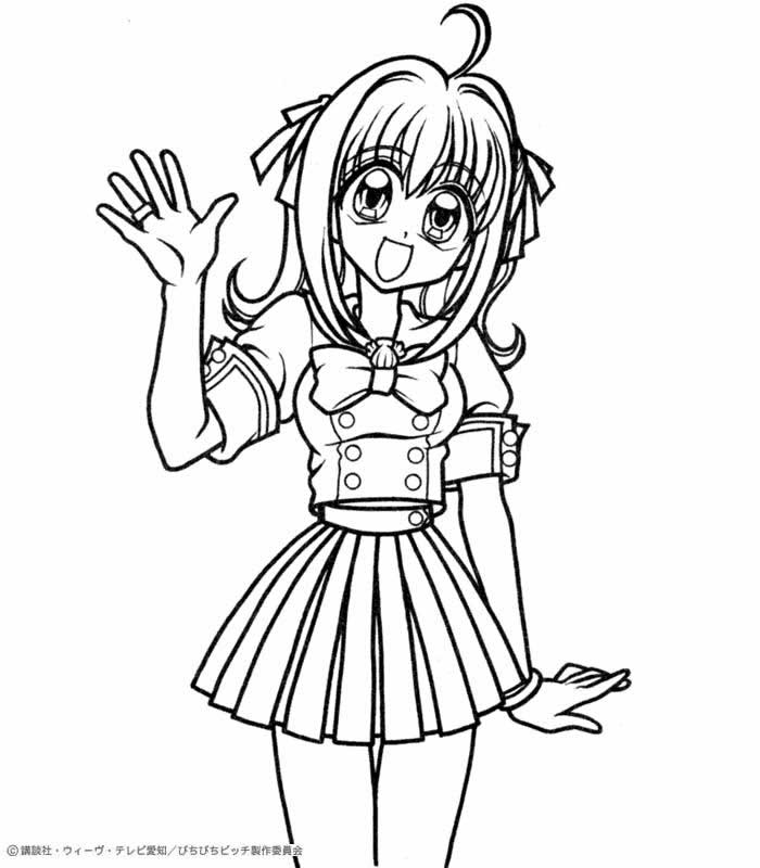 Dibujo de Mermaid Melody: Pichi Pichi Pitch para colorear y pintar #16603