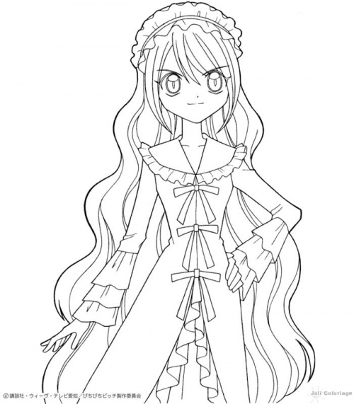 Dibujo de Mermaid Melody: Pichi Pichi Pitch para colorear y pintar #16633