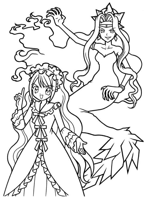 Dibujo de Mermaid Melody: Pichi Pichi Pitch para colorear y pintar #16646