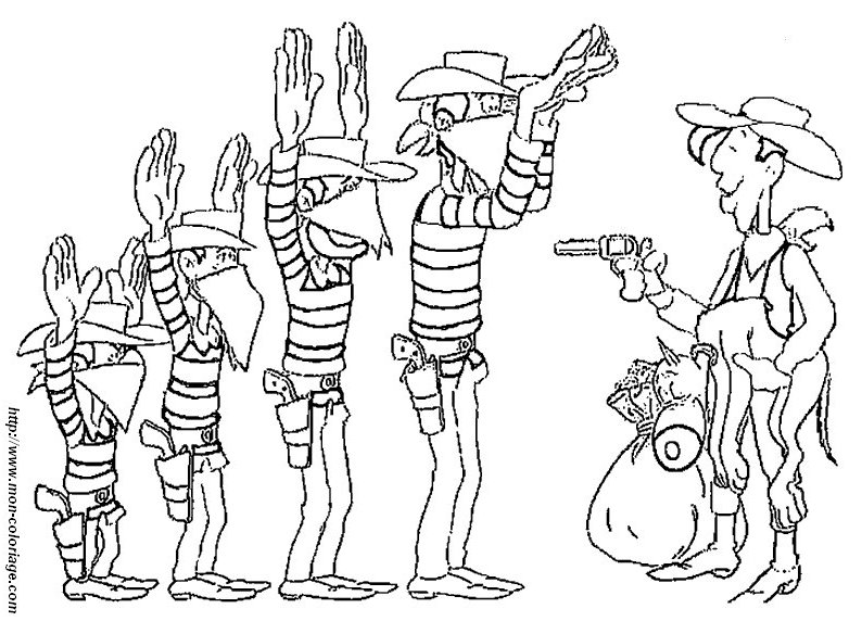 Dibujo de Los Daltons para colorear y pintar #20156