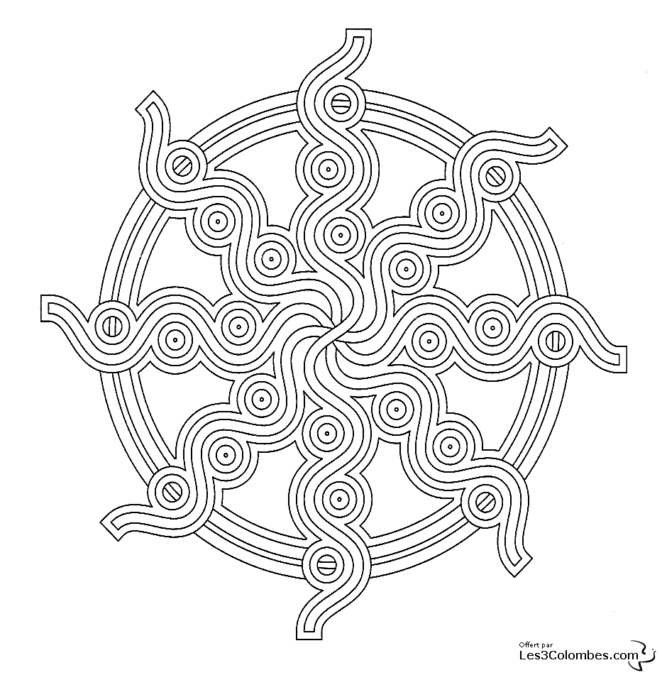 Mandalas Copo de nieve #26303