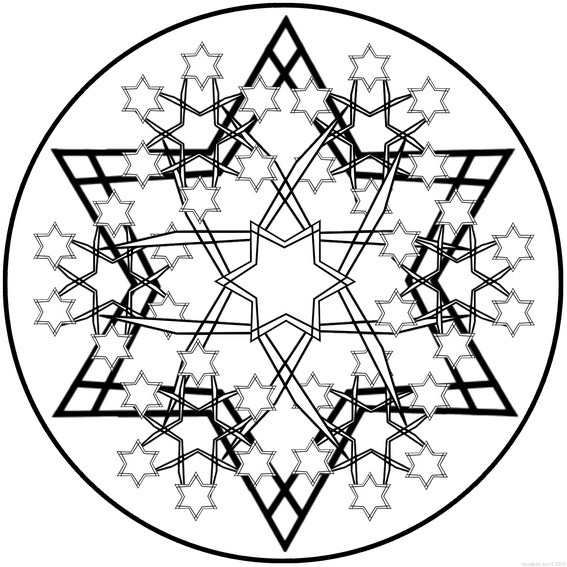 Mandalas Copo de nieve #26306
