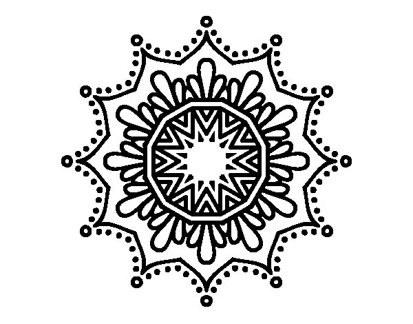 Mandalas Copo de nieve #26308