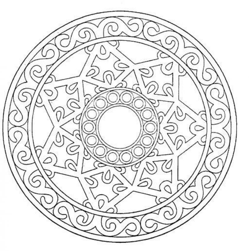 Mandalas Copo de nieve #26312