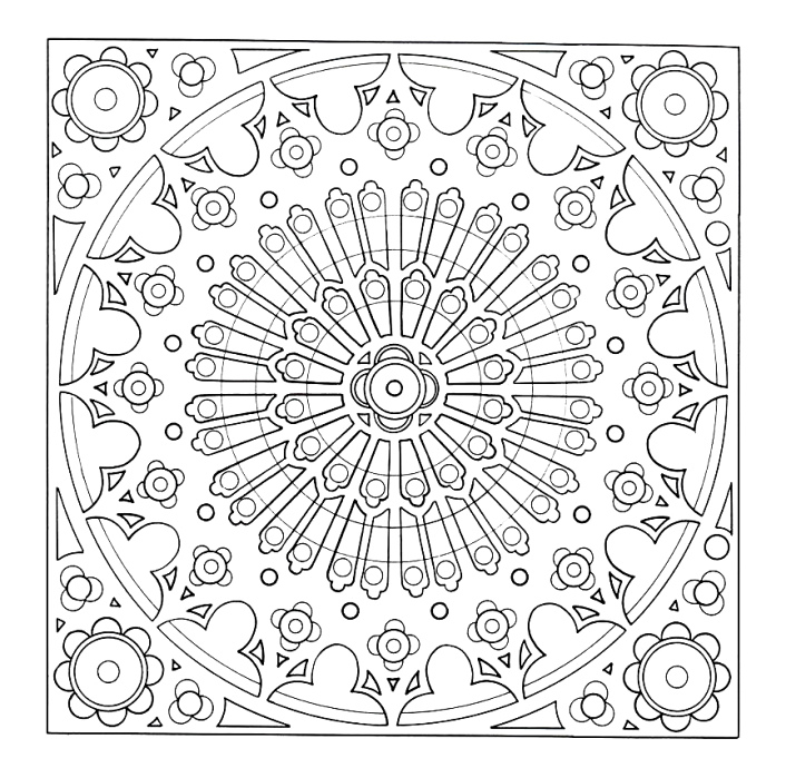 Mandalas Copo de nieve #26314