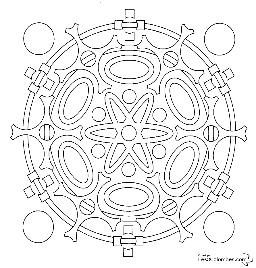 Mandalas Copo de nieve #26318