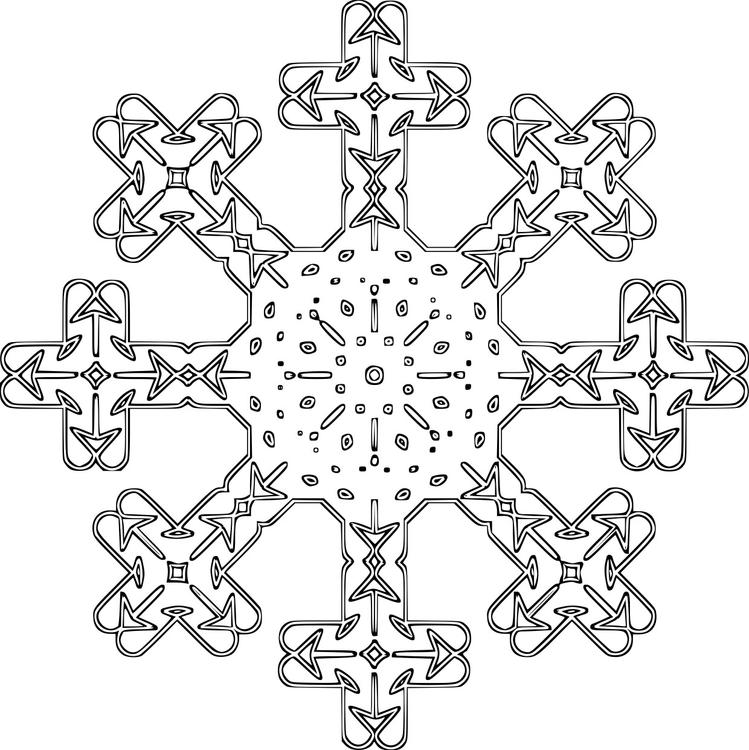 Mandalas Copo de nieve #26319