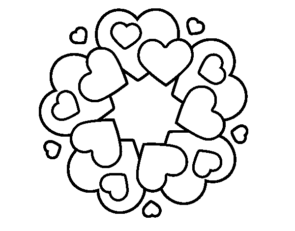 Mandalas Corazón #26325