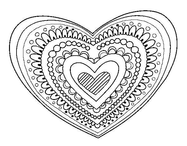 Mandalas Corazón #26326