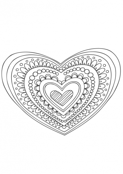 Mandalas Corazón #26334