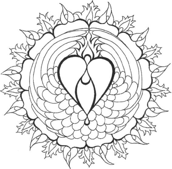 Mandalas Corazón #26337
