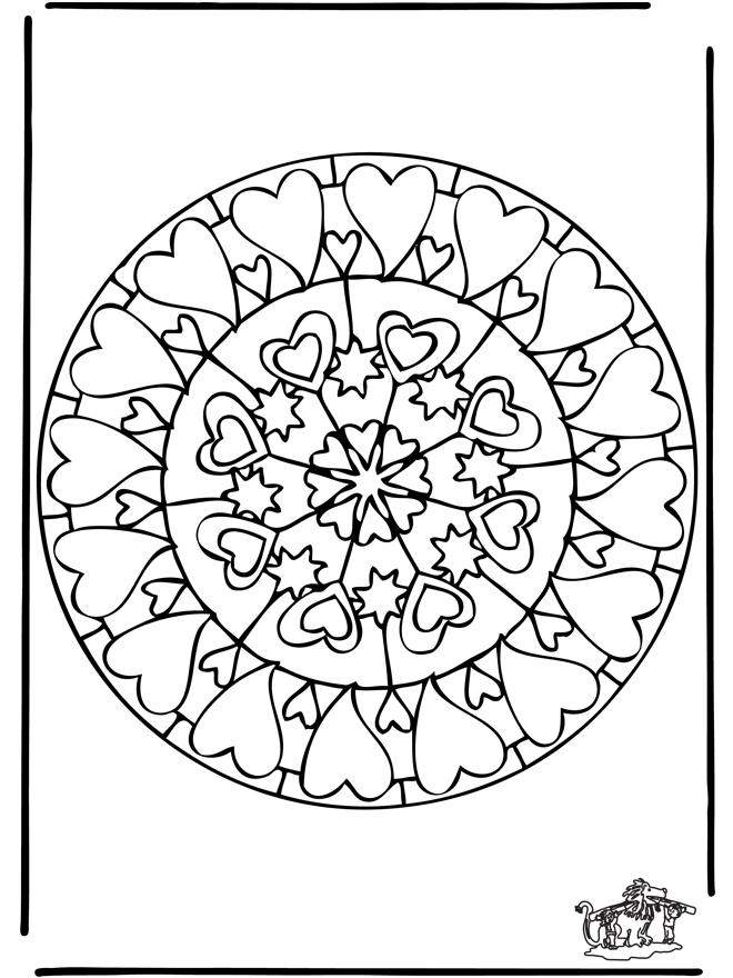 Mandalas Corazón #26338