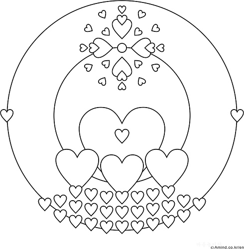 Mandalas Corazón #26339