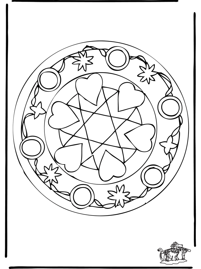 Mandalas Corazón #26340