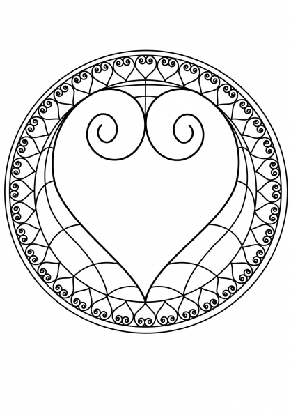 Mandalas Corazón #26343