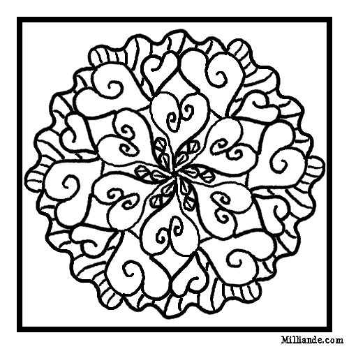 Mandalas Corazón #26344