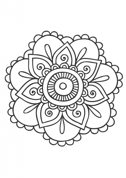 Mandalas Flores #26397