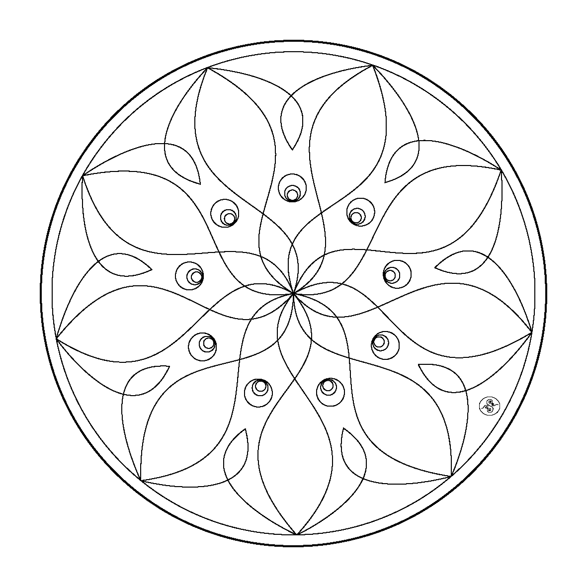 Mandalas Flores #26409
