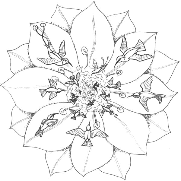 Mandalas Flores #26413