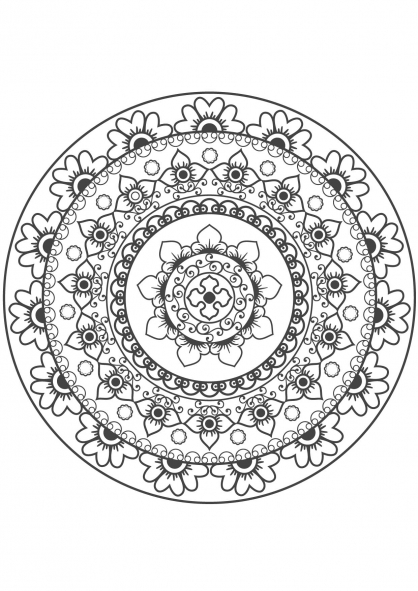 Mandalas Flores #26446