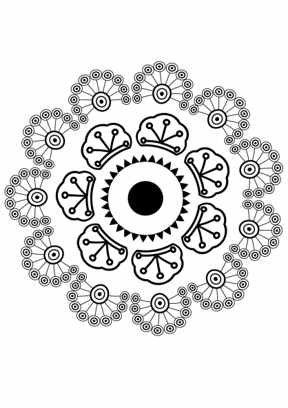 Mandalas Flores #26459