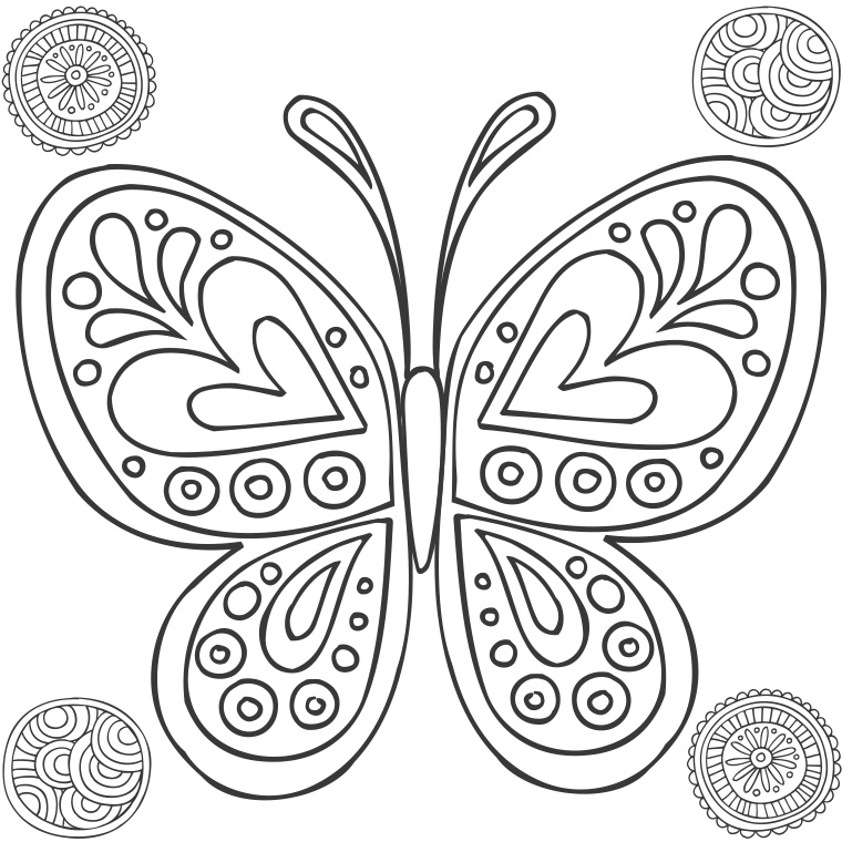 Mandalas Mariposa #26463