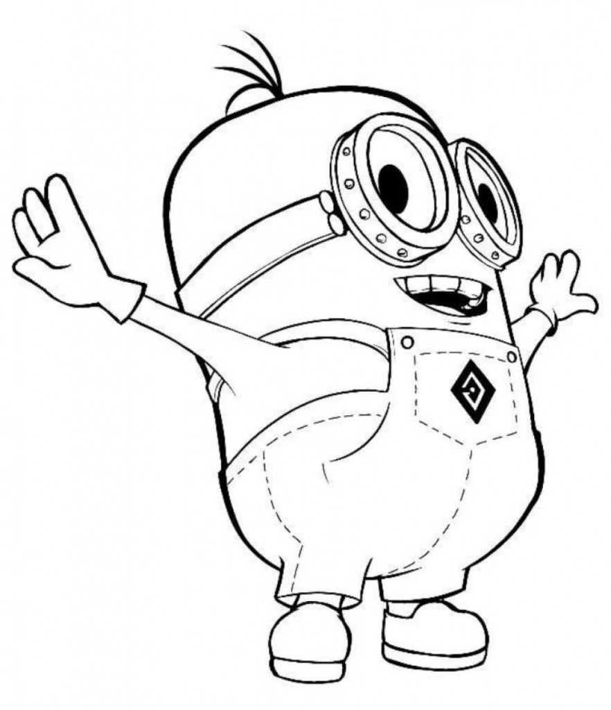 Dibujo de Minions para colorear y pintar #37795