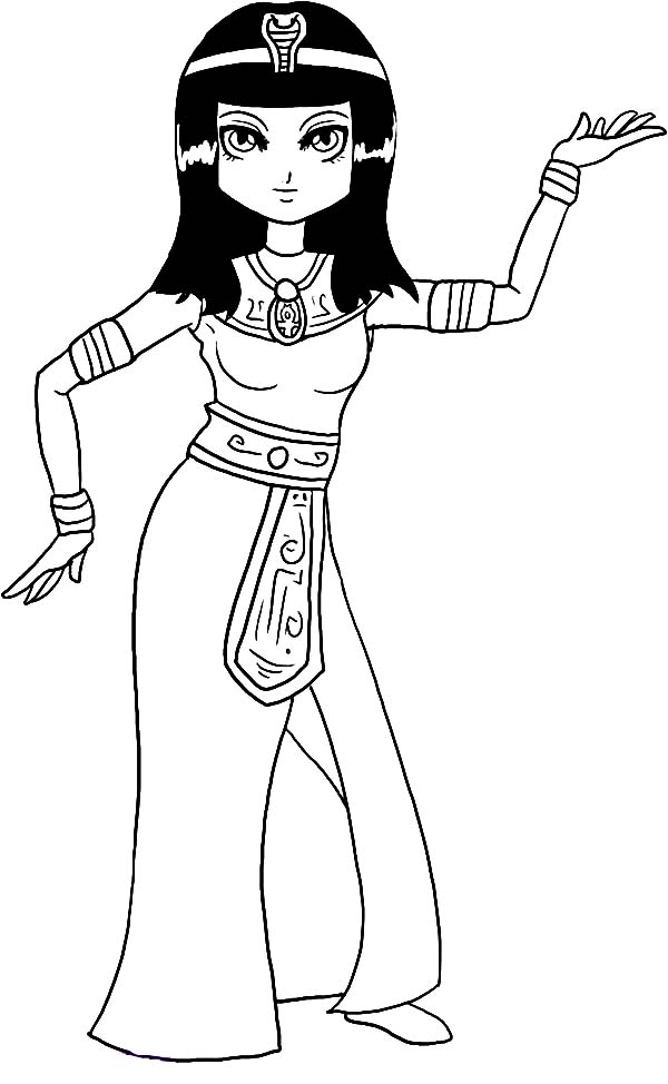 Dibujo De Cleopatra Para Colorear Y Pintar 41244 dibujo-de-cleopatra-para-colorear-y-pintar-41244